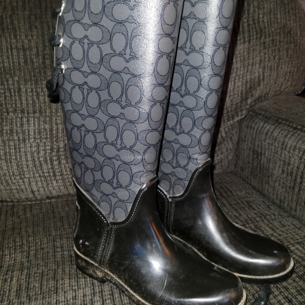 Coach rain boots